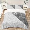 3pcs Doodle Creatures Bedding Set, Breathable and Soft, Suitable for All Seasons, Ideal for Home Use, Suitable for Bedroom Decor 21109