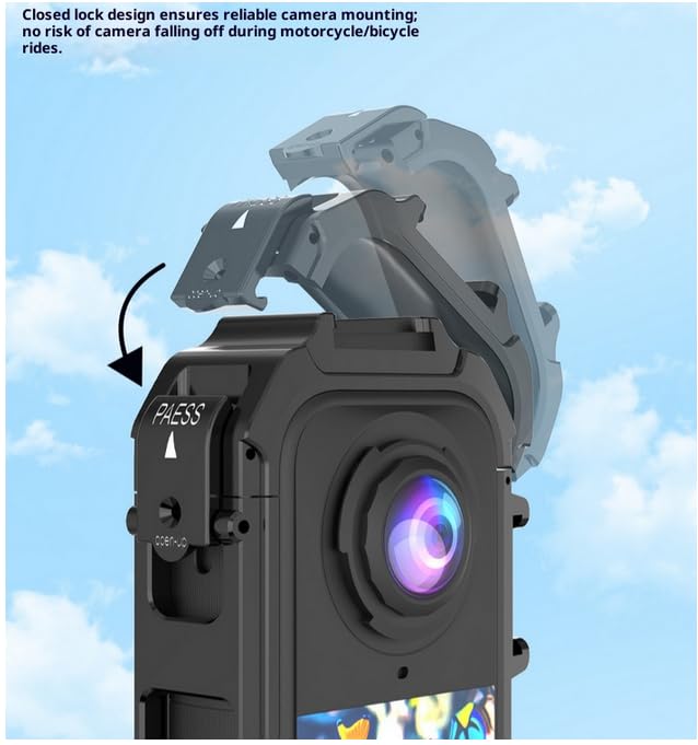 Insta360 X4 Air Camera Expansion Alloy with Screw Dual Cold Shoe and Quick Release Interface for and Video Cage, ABS/Aluminum 1/4" Hole, Mounts,