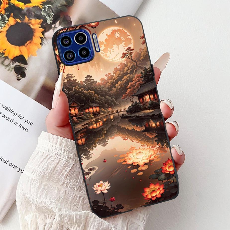For Motorola Moto One 5G Case Luxury Fashion Painted Cover 6.7'' Soft TPU Phone Case For Motorola One MotoOne 5G Back Cover Bags