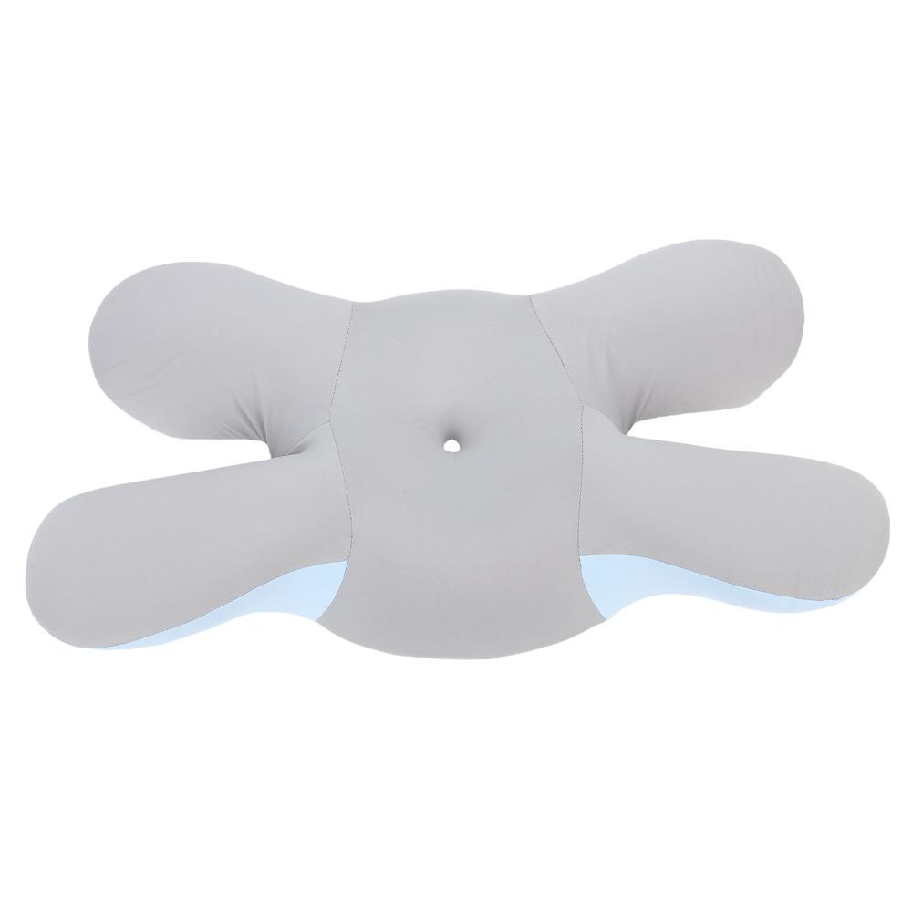 63x34x9cm Side Sleeper Pillow Blue Bed Pillow Ergonomic Neck Support Pillow for Back Sleepers