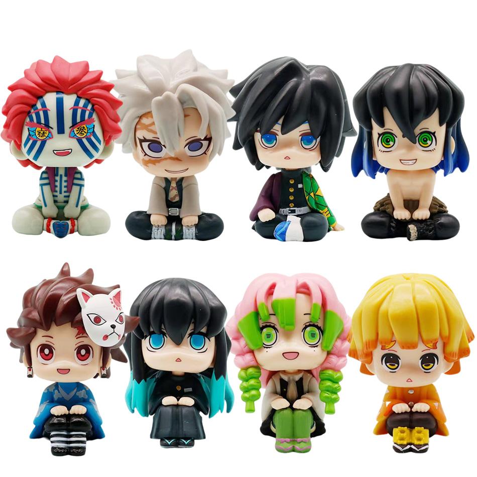 Japan Anime Demon Slayer LOOK UP Mitsuri Kanroji Sanemi Shinazugawa Giyuu Tomioka Muichiro Tokito Figure Toys 11cm