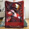 Iron Man Theme Printed Blanket - Perfect for Couch, Bed, Travel & Outdoor Use | Machine Washable, Cozy & Durable.
