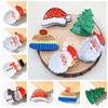 Christmas Hat Christmas Hair Claw Christmas Tree Small Shark Clip Christmas Hair Clip  Ladies