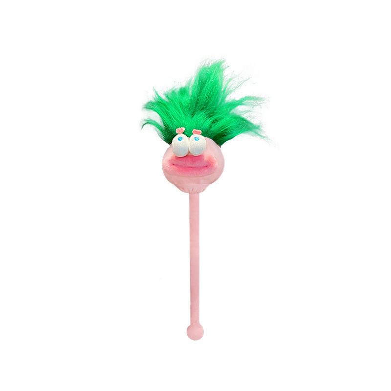 Plush Diy Versatile Hair Style Toy With Adorable Design And Accessory Keychain