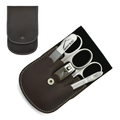 Timor 5-teiliges Maniküre-Set von Giesen & Forsthoff in braunem Lederetui