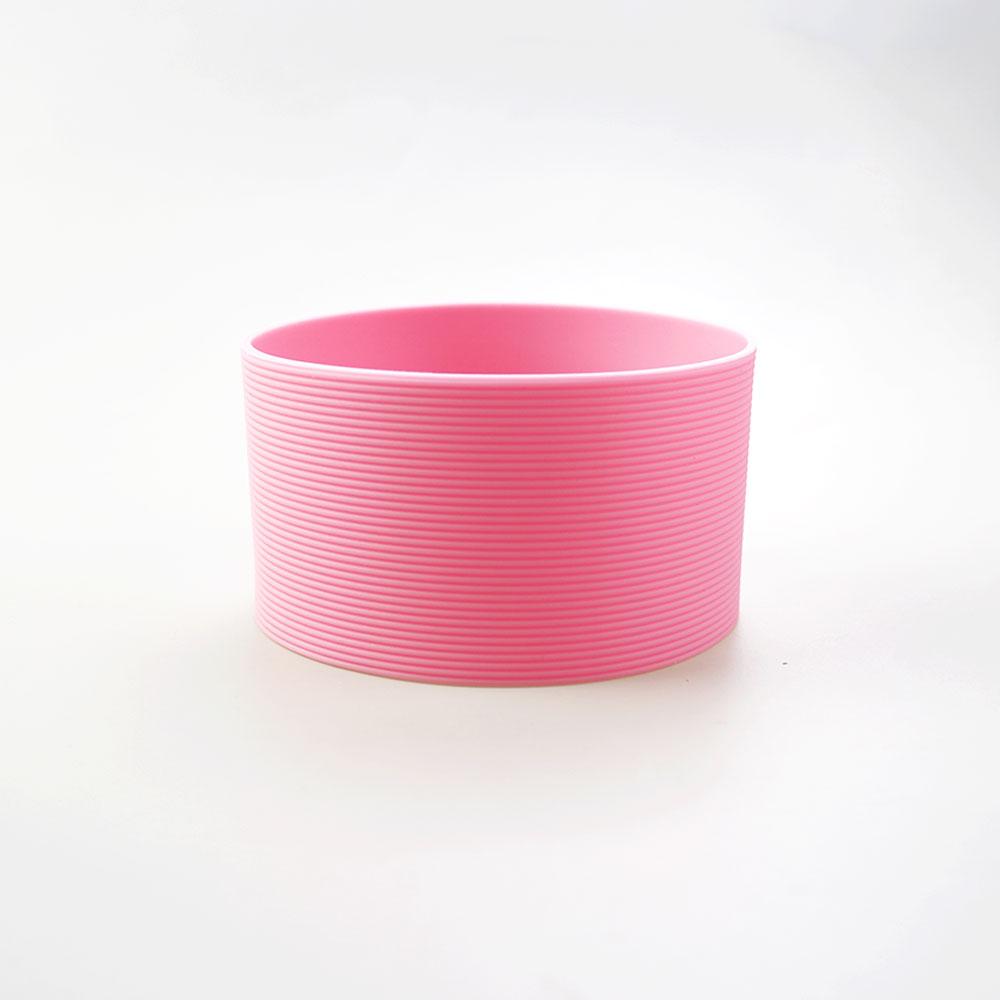 16 Colors 8.5CM Silicone Cup Cover Stripes Non-slip Heat For Glass Cup Sleeve 85MM Insulated Water Bottle Cup Sleeve