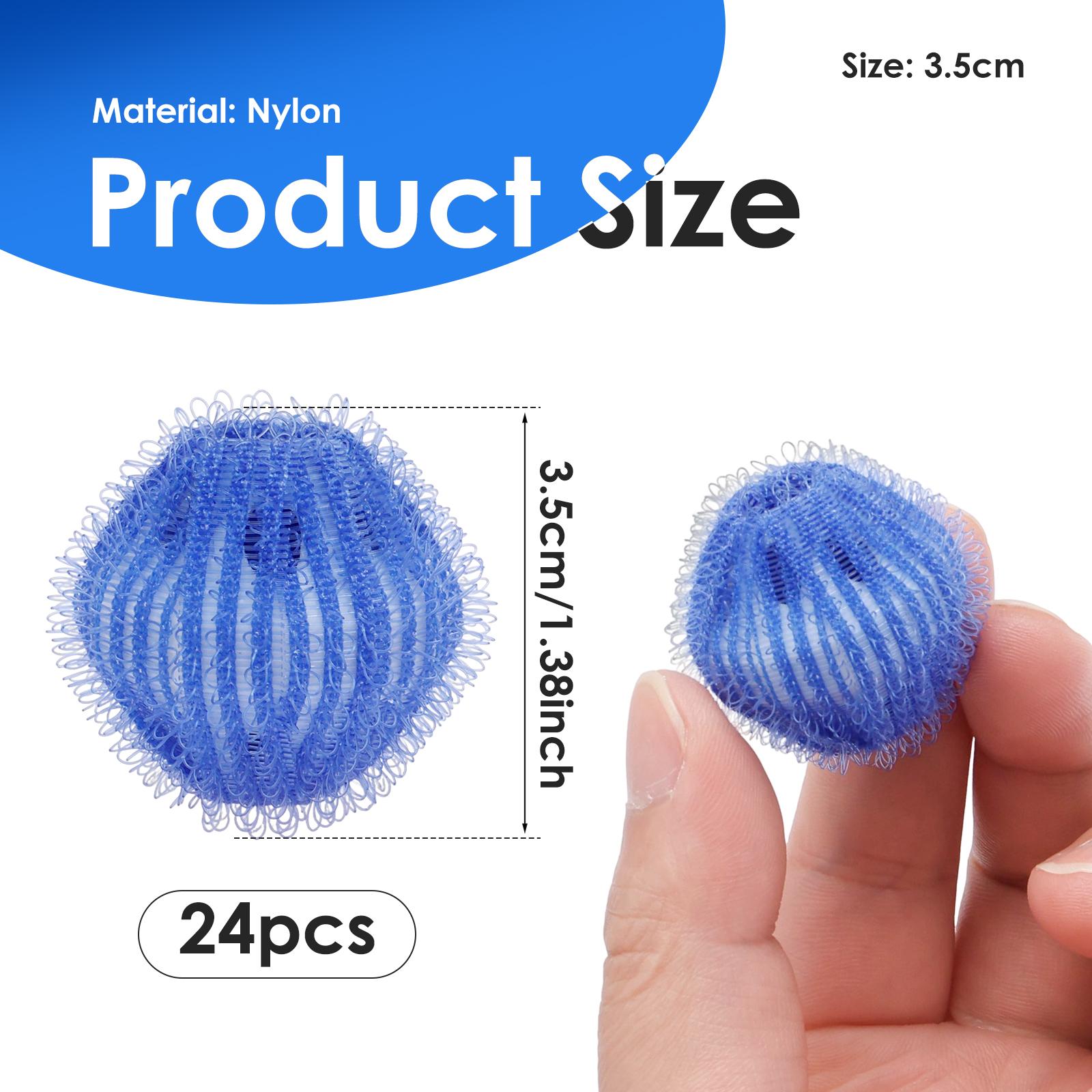 

24Pcs Washing Machine Hair Filter Laundry Pet Hair Filter Balls Floating Laundry Hair Remover Ball Clothes Hair Cleaning Tools