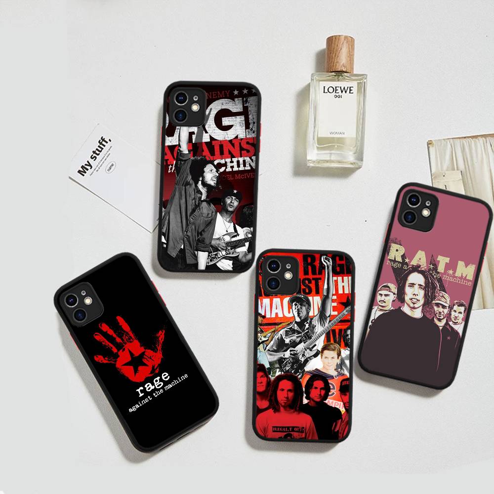 Rap Metal Band Rage Against The Machine Silicone Case For IPhone 16 15 14 13 12 11 Pro Max Plus X XS MAX Shockproof Matte Cover