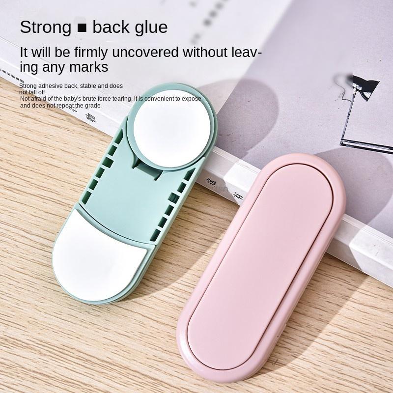 4pcs Children's Infant Wardrobe Short Lock Cabinet Door Double Lock Child Safety Lock Anti-4 Protection Invisible Button Lock