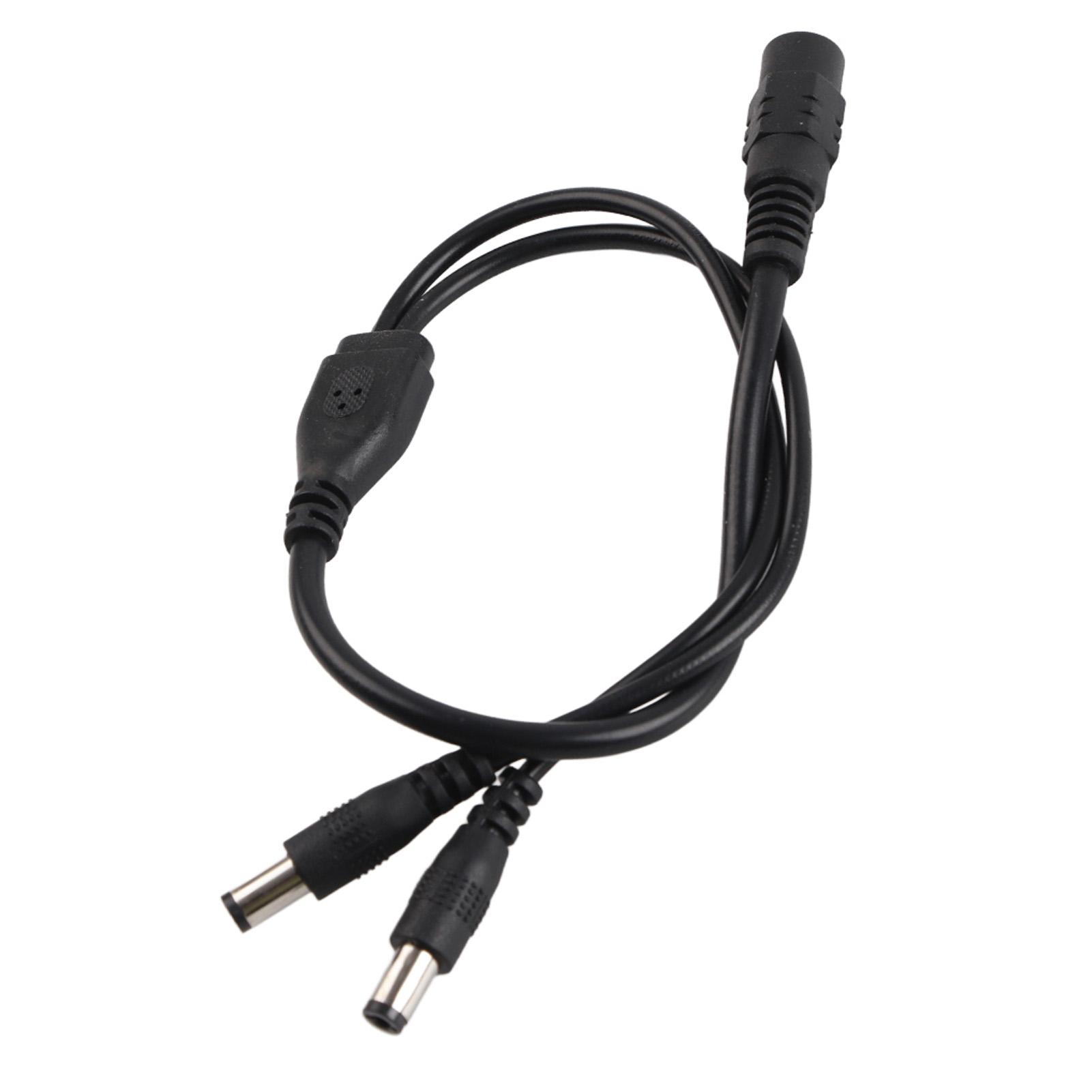 

Розгалужувач живлення 5.5x2.1мм Кабель-адаптер Подовжувач для камери відеоспостереження 1 гніздо на 2 штекери