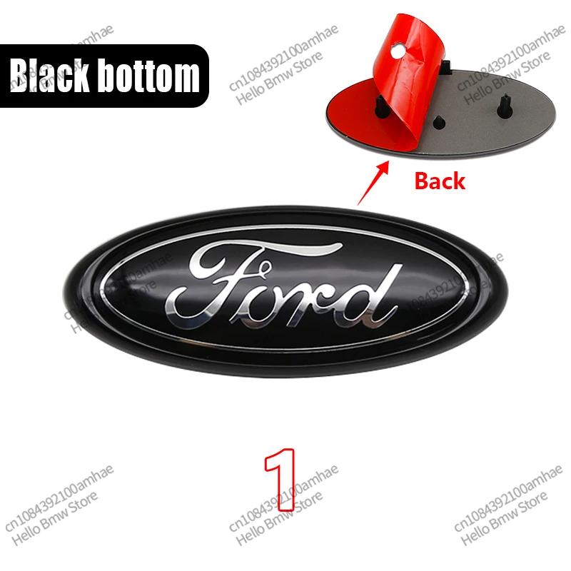 

New 2026 Car Sticker ABS 14.7x5.7cm Car Front Logo Hood Logo with Clutch Badge Sticker Ford MondeoFocus Fusion Fusion MK2 MK4 F1