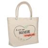 Beach Bag - PLANETEE - Insulated Irreplaceable Engineer - Natural Cotton - Large Capacity - Printed In France