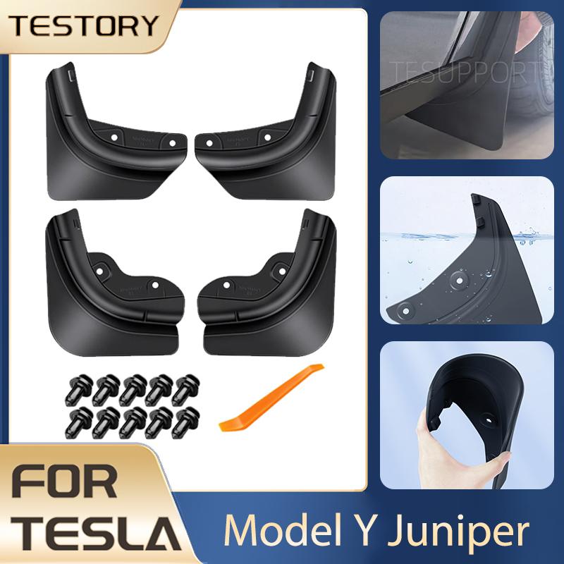 For Tesla Model Y Juniper 2025-2026 Accessories Mudguards 4Pcs/set Mud Flaps Guard Fender for Tesla Model Y Juniper 2026