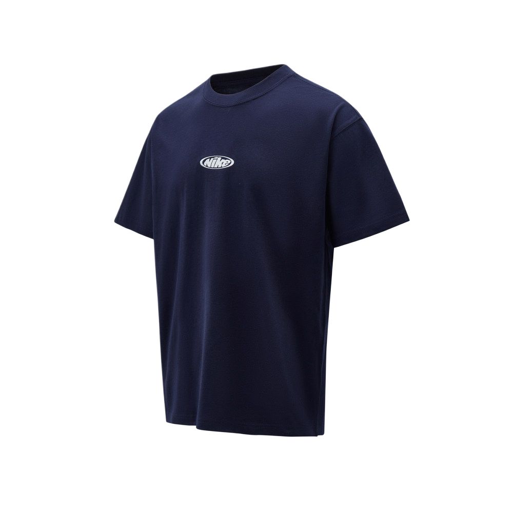 Nike T Shirts Men s Navy Blue Crew Neck Moderate IR4977-451 2XL