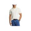 Polo SS24 Classic Solid Logo Embroidered Ribbed Short Sleeve Polo Shirt Men Tops Cream MNPOKNI1N822746-101