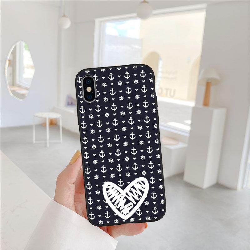 PP1 Anchor Sailor Soft Shell Phone Case for Samsung Galaxy S20 S21 S22 Ultra FE + Plus A21S A22 A24 A25 A26 A30 A30S A31