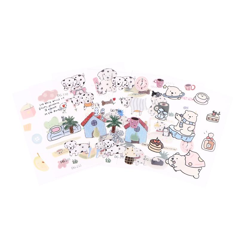 Et sett søte dataklistremerker, morsomme tredimensjonale geléplanlegger dekorative klistremerker, mobiltelefonklistremerker