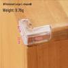 Teardrop-Shaped Transparent Silicone Corner Protectors for Furniture - Child Safety Soft Edge PVC Guards