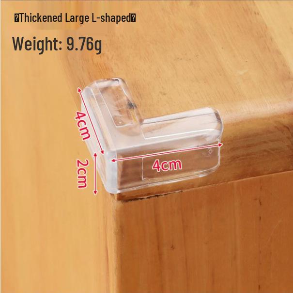 Teardrop-Shaped Transparent Silicone Corner Protectors for Furniture - Child Safety Soft Edge PVC Guards
