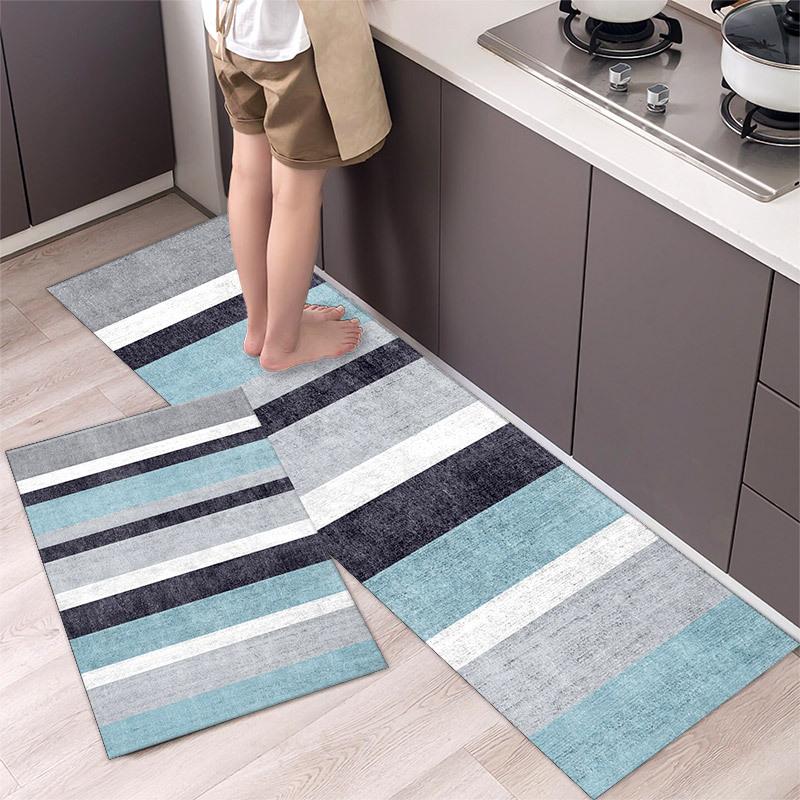 Moderner Ländlicher Stil Fußmatte Küchenteppich Badezimmereingang Badezimmer Schmutzabweisende Matte Fußmatte
