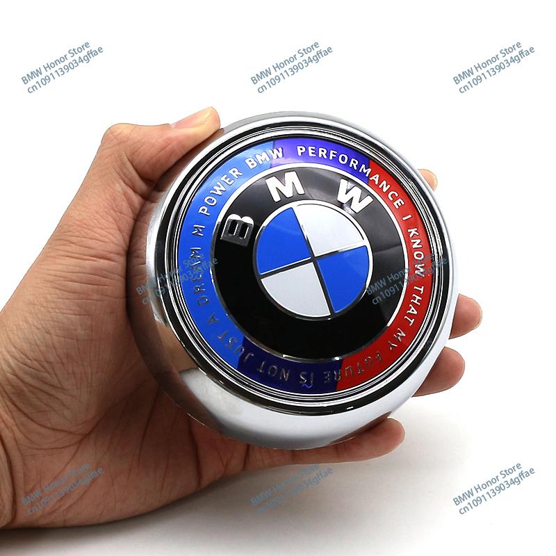 For BMW 1 W E82 For BMW Blue and White Logo X6 E71 F16 X3 F25 X5 E70 F15 X4 F26 1Pcs 3D ABS Chrome Black Rear Trunk Emblem Badge With Base