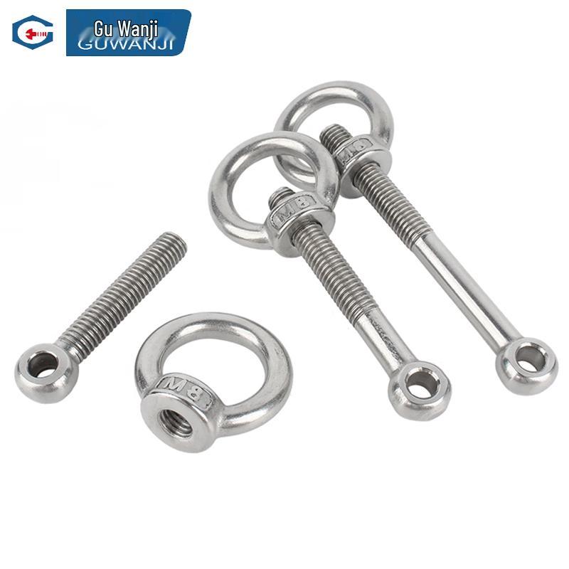 GUWANJI 304 Stainless Steel Lifting Eye Bolt & Nut Combo
