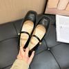 Fashion Fashion Women Pumps Shoes New Spring and Autumn Square Head Shallow Mouth Mary Janes Shoe Solid Chunky Middle Heel Single Shoes