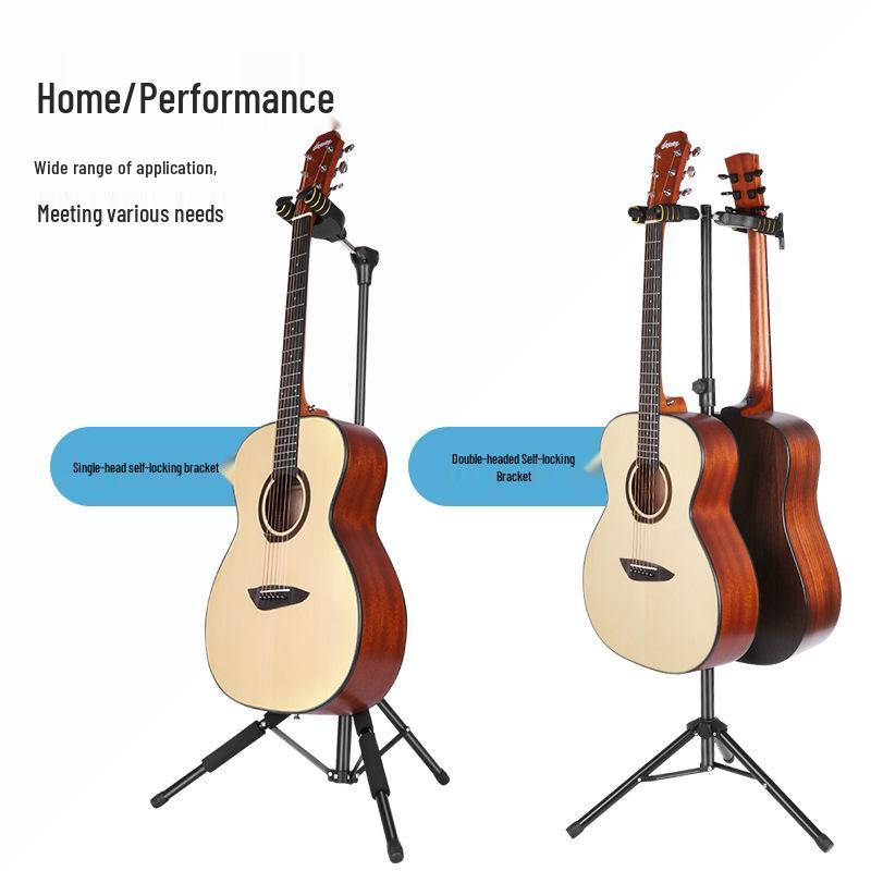 Vertical Guitar & Ukulele Floor Stand - Musical Instrument Display & Shooting Stand