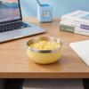 Round Bowl Fruit Salad Bowl Multi-color Food Container Stainless Steel Bowl  Kitchen Tableware