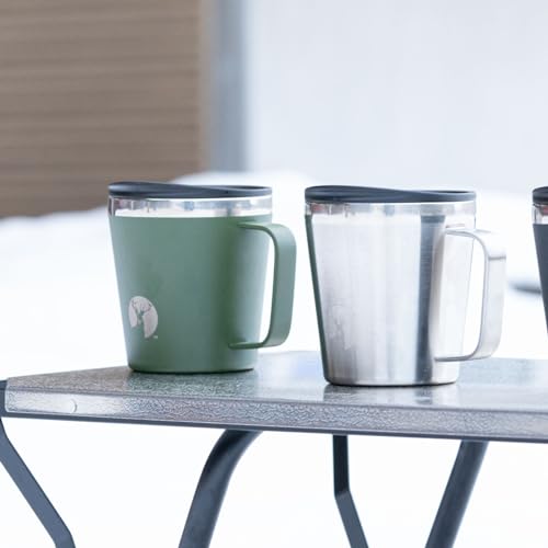 Kapitán Stag (KAPITÁN STAG) Hrnek Hrnek Hrnek nudle v hrnku Dvojitá nerezová ocel vakuově izolovaná teplem/chladem 450 ml Olive Drab UE-3568