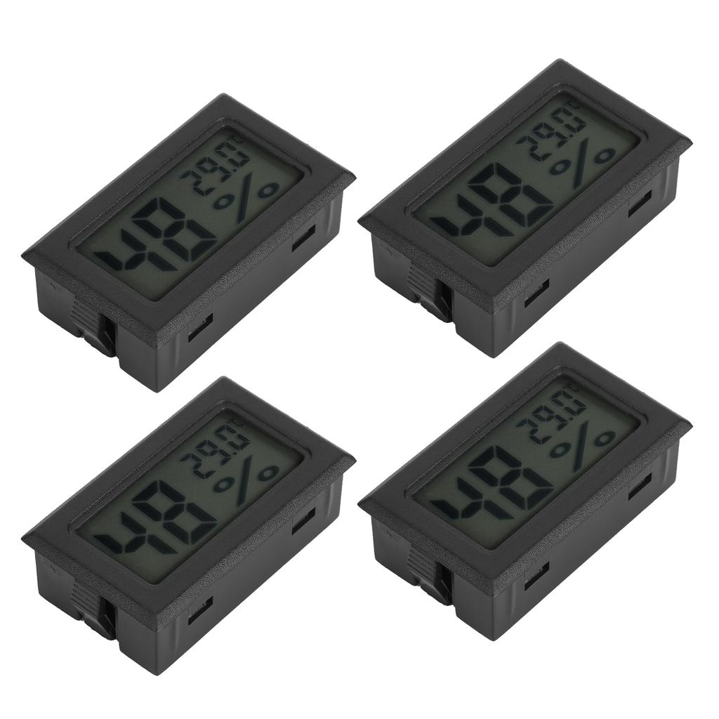4 SZT. Mini Wbudowane Cyfrowe Mierniki Temperatury i Wilgotności Miernik Termometr Higrometr Wewnętrzny TS 804 B