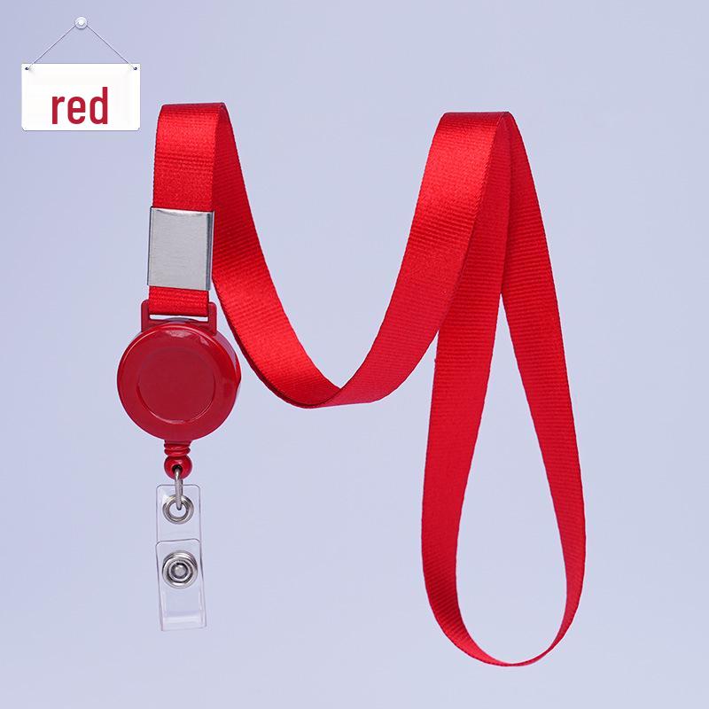 Wow-oh 1.5 Retractable Custom Printed ID Badge Holder Lanyard with Buckle
