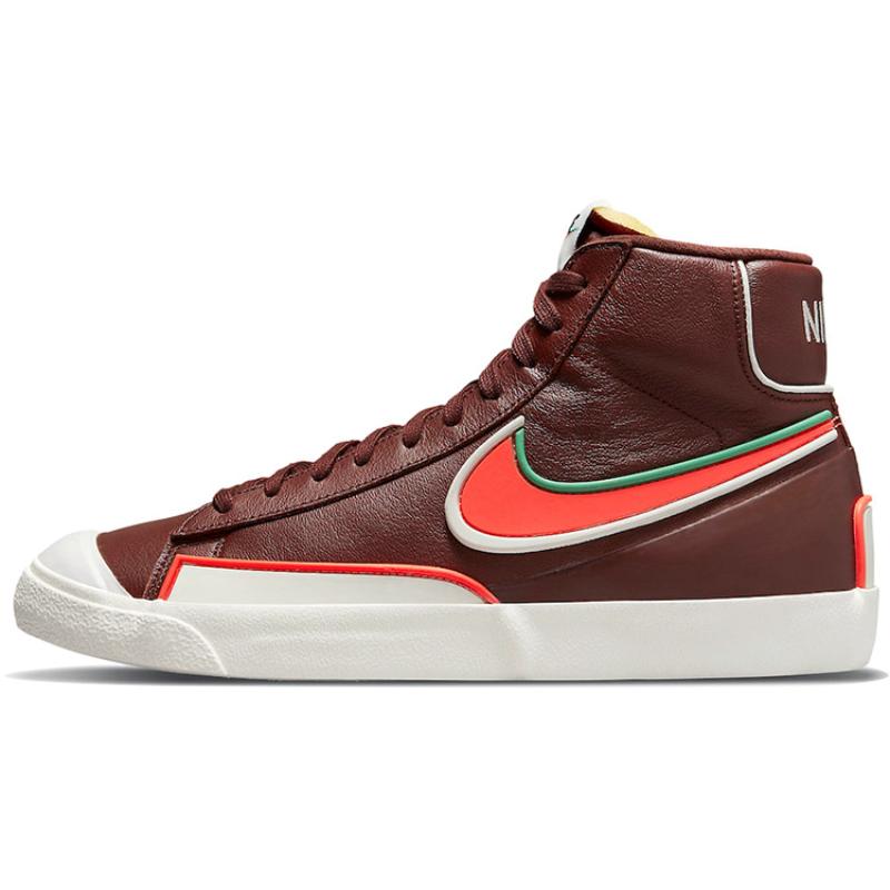 Nike Blazer Mid 77 Infinite Bronze Eclipse Crimson Sneakers Skateboard Shoes DA7233-200