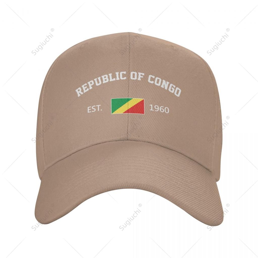 Unisex Baseball Cap Republic Of Congo EST Independence Day Wild Sun Shade Peaked Adjustable Outdoor Caps for Unisex Women