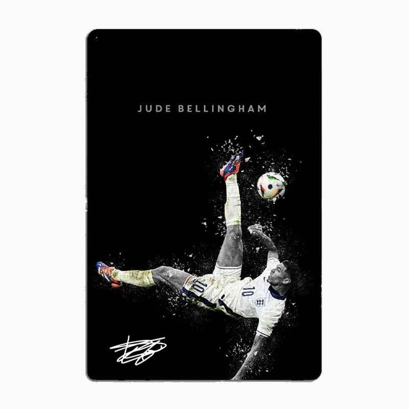 Jude Bellingham Football Sport Player Posters Metal Print Sign Poster Garage Room Cinema Living Custom Tin Vintage Home Decor