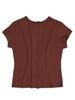 Sukkoleuseji T-Shirt Resembling A Torn Page (Brown)