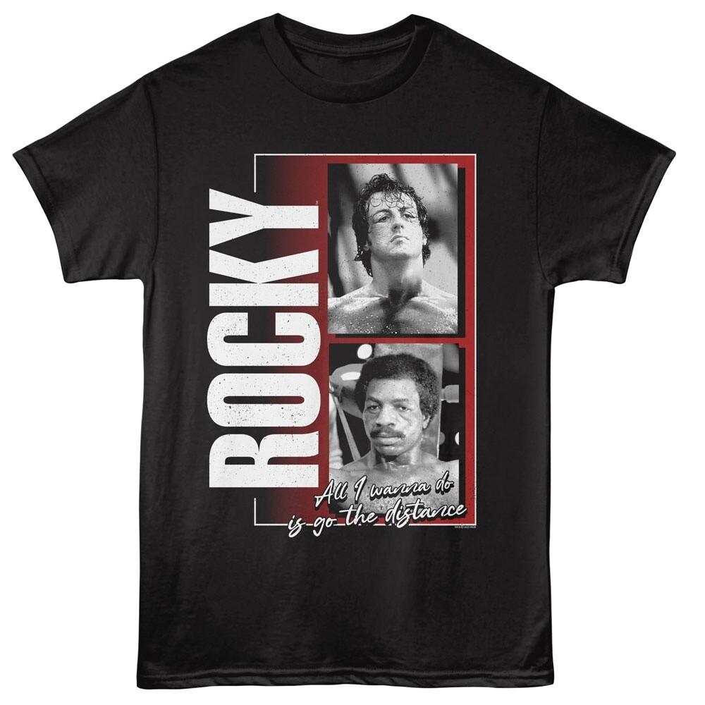 

Rocky Movie T-Shirt Adult BALBOA vs CREED GOING THE DISTANCE New Official Black Unisex T-Shirt XXXL