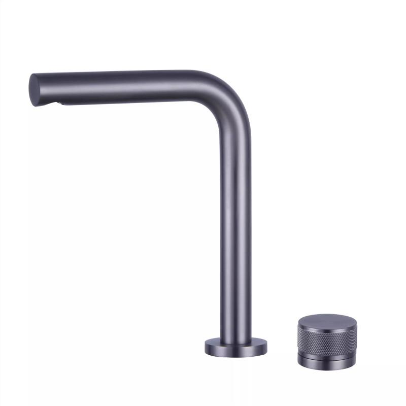 Separate Bathroom Faucet Sink Faucet Deck Mount Basin Faucet Mixer Tap Single Handle Rotary Control Cold And Hot Basin Faucet