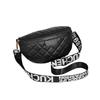 Bag autumn new niche design printing webbing embroidered fanny pack shoulder bag messenger bag