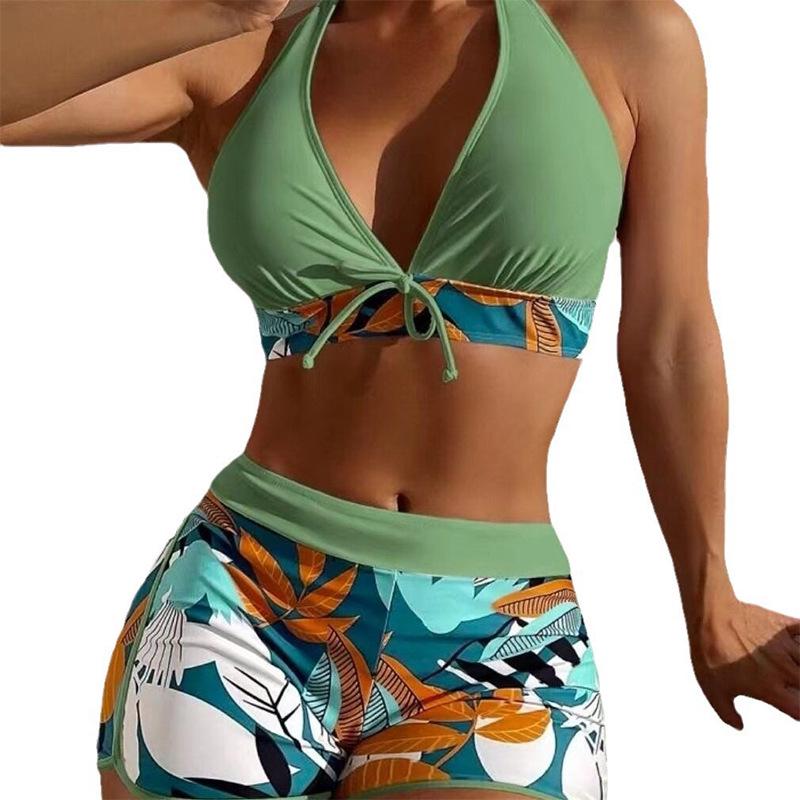 2025 Multicolor High-Waisted Bikini – European & American Style Women's Swimwear