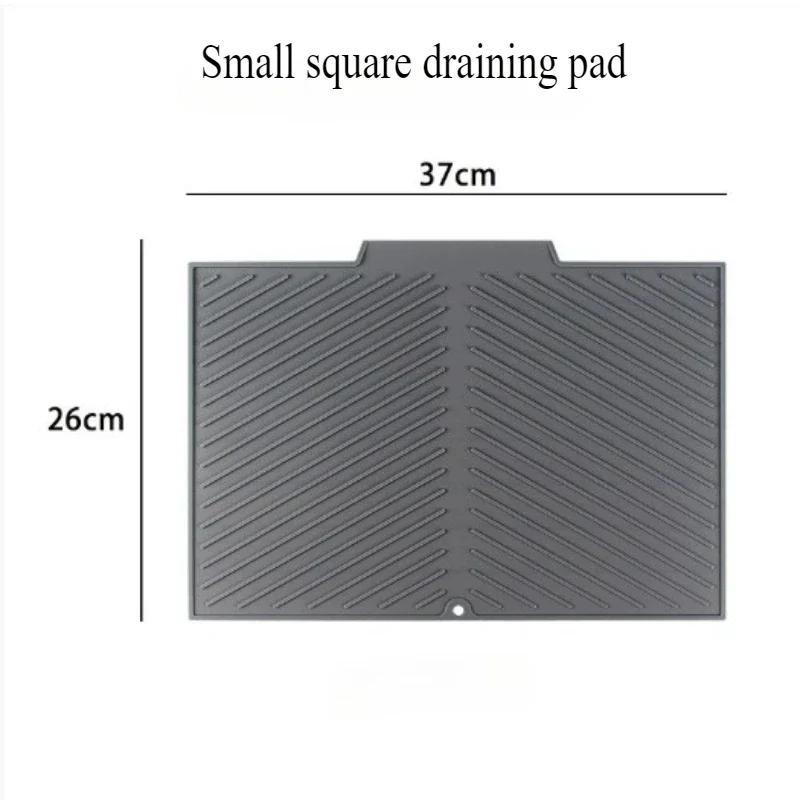 Silicone Wave Drying Mat Non Slip Dish Drainer Pad Heat Resistant Foldable Kitchen Table Placemat for Countertop Insulation