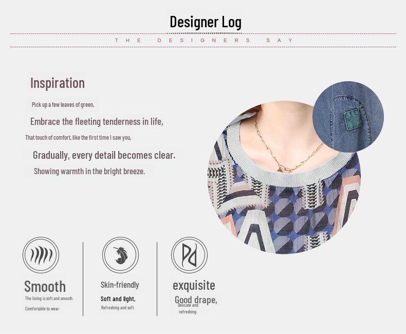 Summer 2023 Stylish Loose Fit Two-Piece Suit for Middle-Aged Women - Short-Sleeve Top & Pants Set