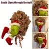 1Pc Christmas Thief Wreath Door Hanging for Holiday Parties, Living Room Window, Glass Door, Christmas Tree Decoration