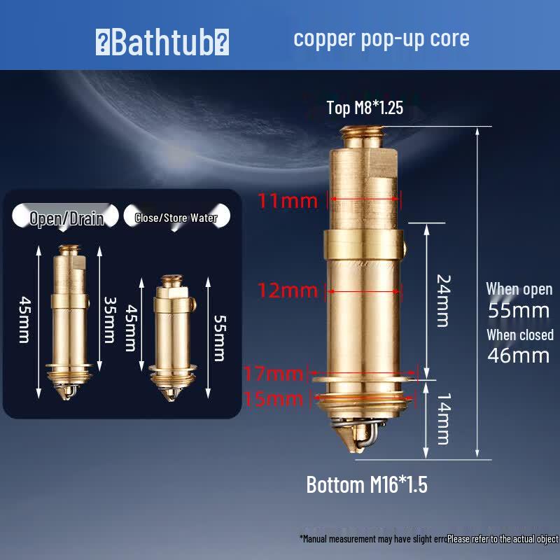 Zhongbu Gongpin Bathtub Pop-Up Drain Plug Filter Set