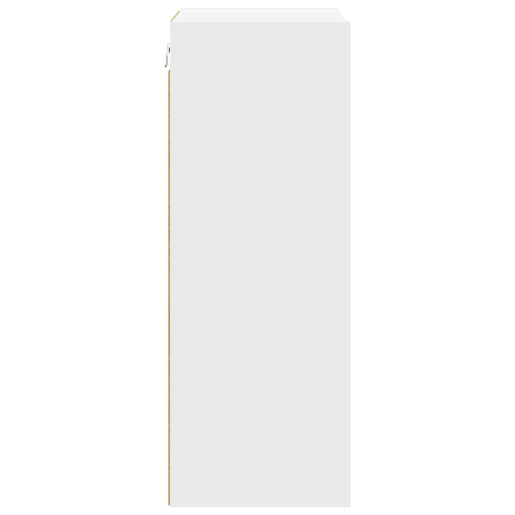 Wall Mounted Cabinet with Storage White 40 x 29.5 x 80 cm Engineered Wood