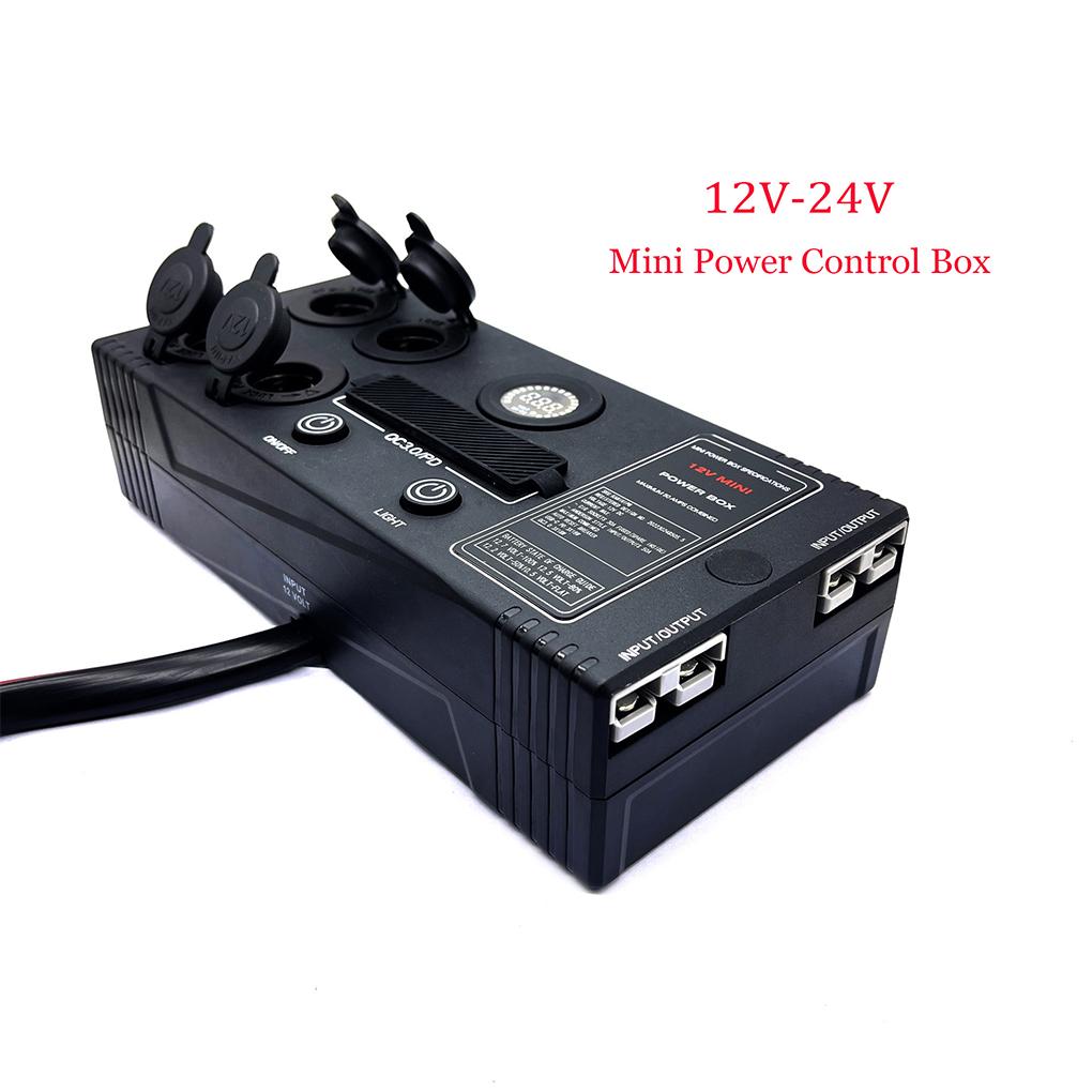 ABS Mini Power Box 12V Mini Power Box Box With Ander-son 3 X USB 3 X USB-C 4 X Cig Sockets Reliable
