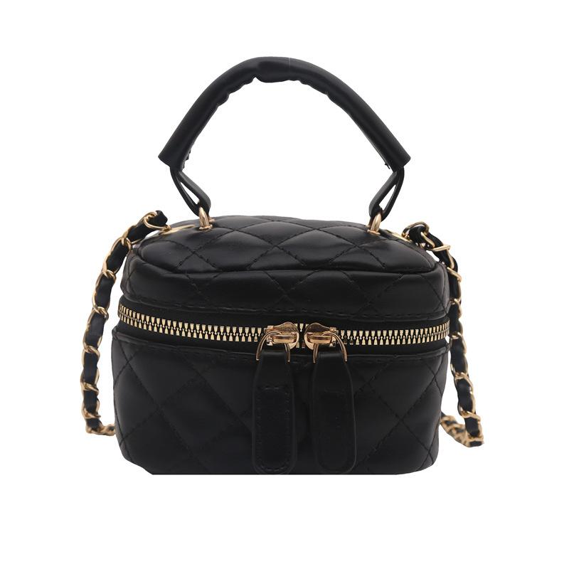 New high-end mini diamond chain bag, new trendy and versatile shoulder messenger bag, fashionable women s bag чёрный