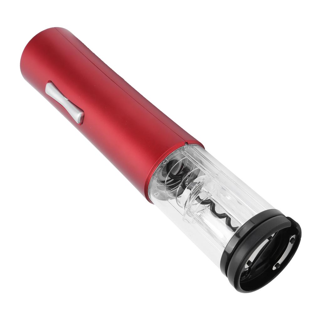 Electric Wine Opener Automatic Bottle Jar Corkscrew Foil Cutter Portable Kitchen Accessory Red