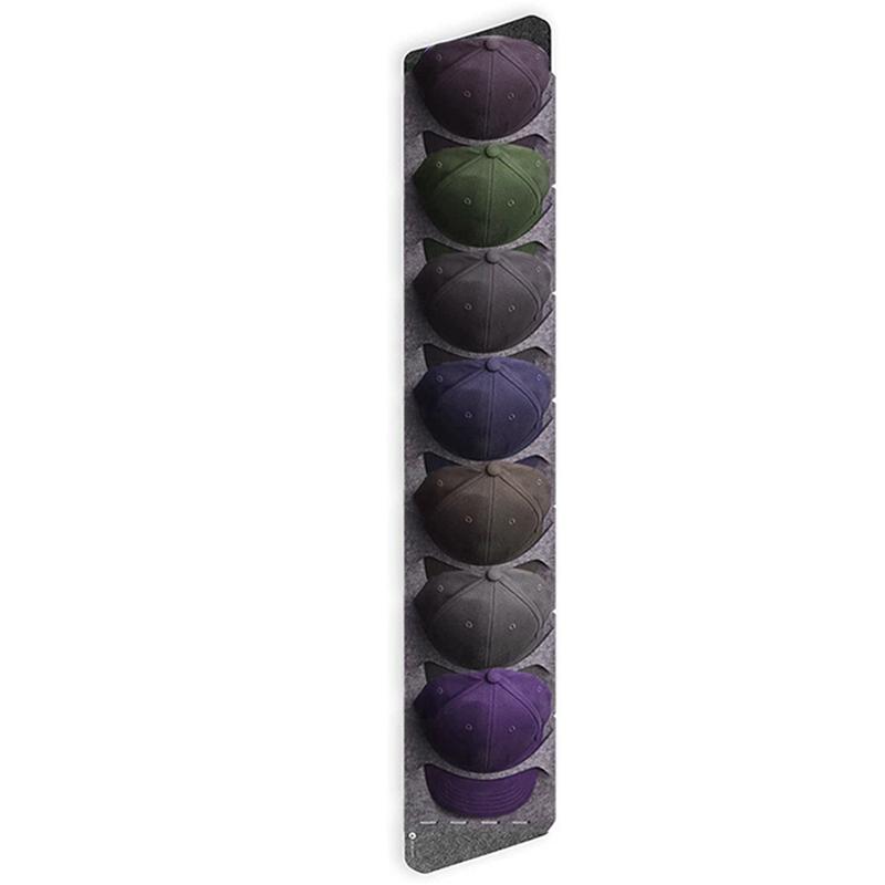Wall Mount Hat Organizer Storage Display Holder Bag Rack for Bedroom