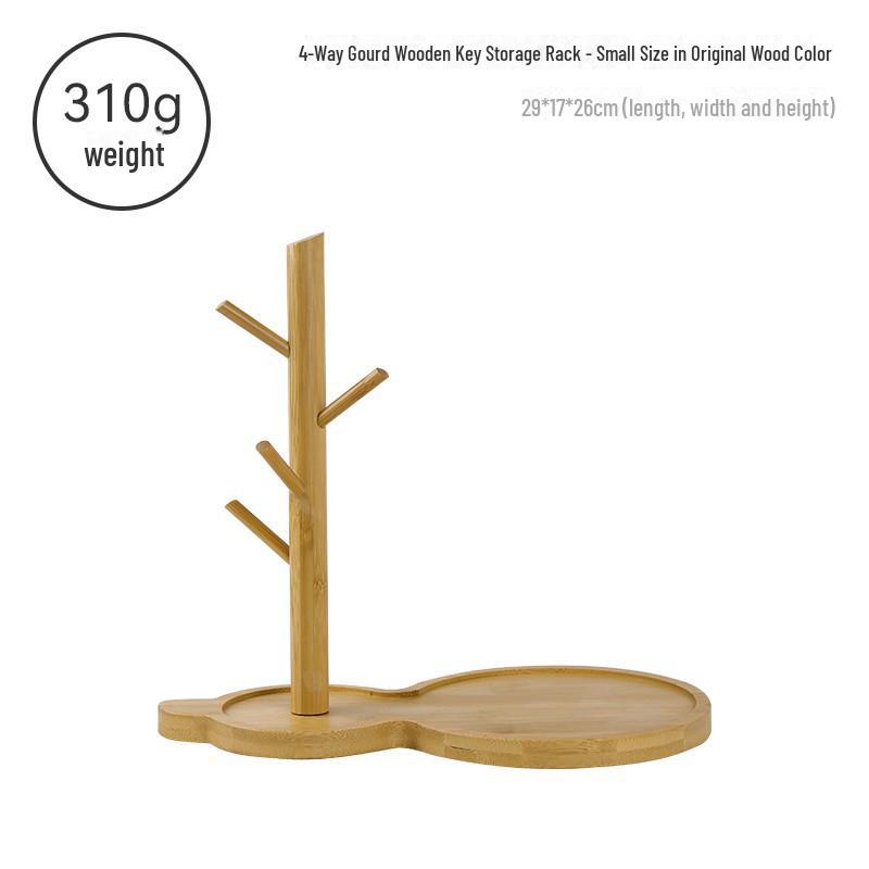 

Бамбуковый держатель ключей в форме капли воды и подставка для аксессуаров для прихожей